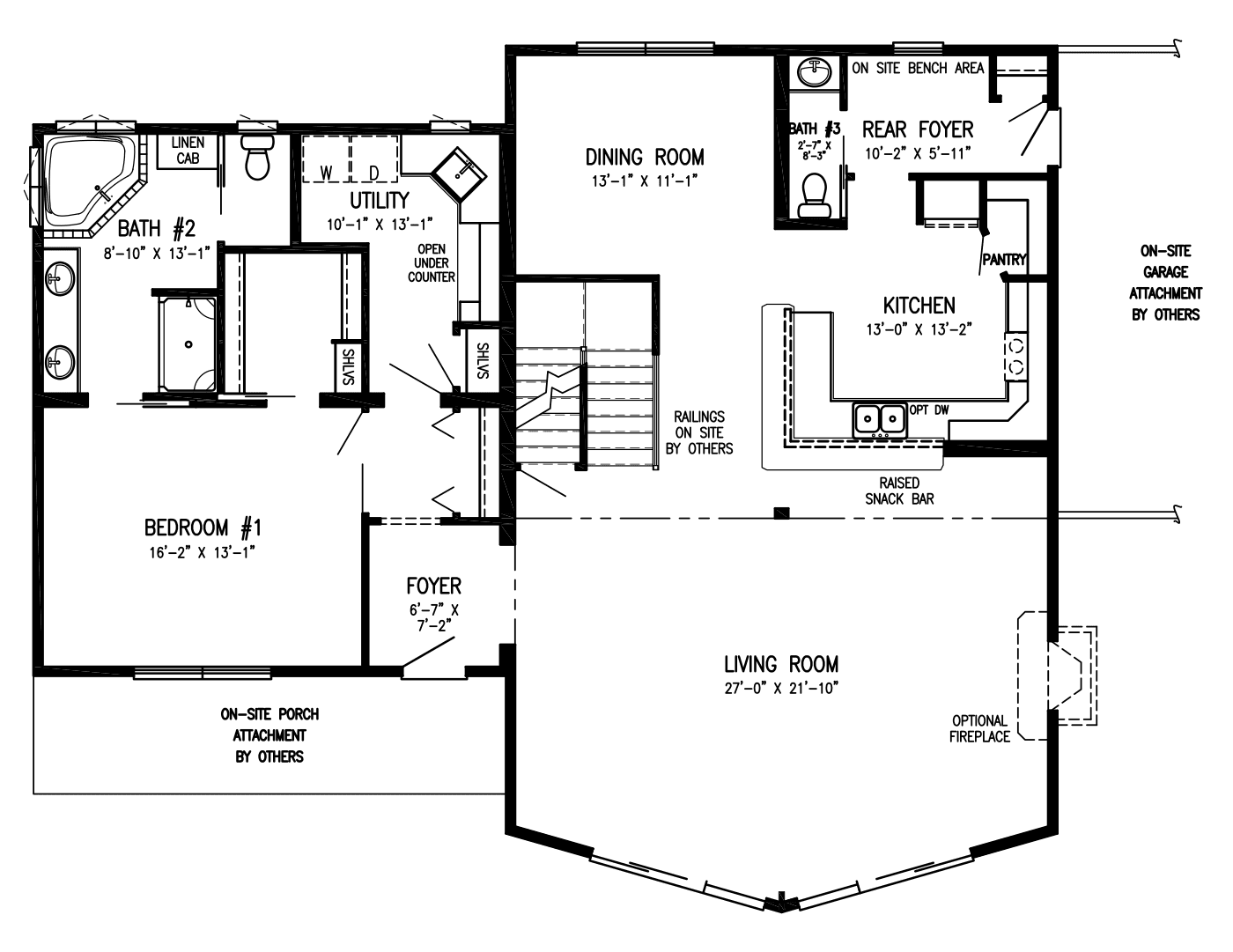 Timber Lodge first floor plan