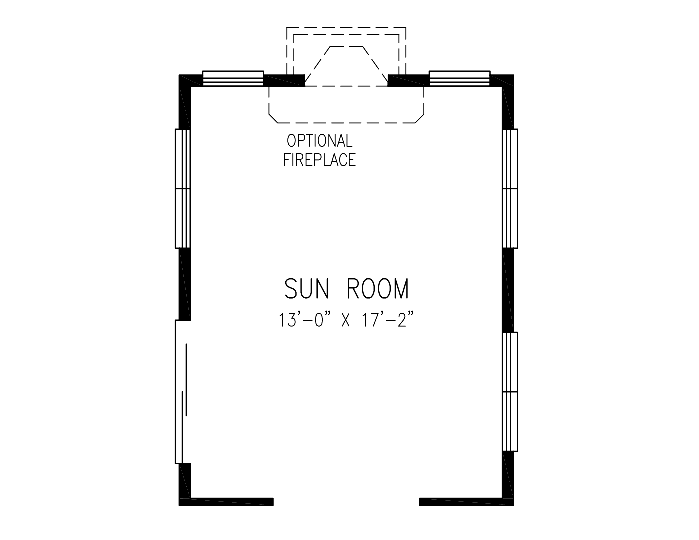 Sun Room Design B floor plan preview