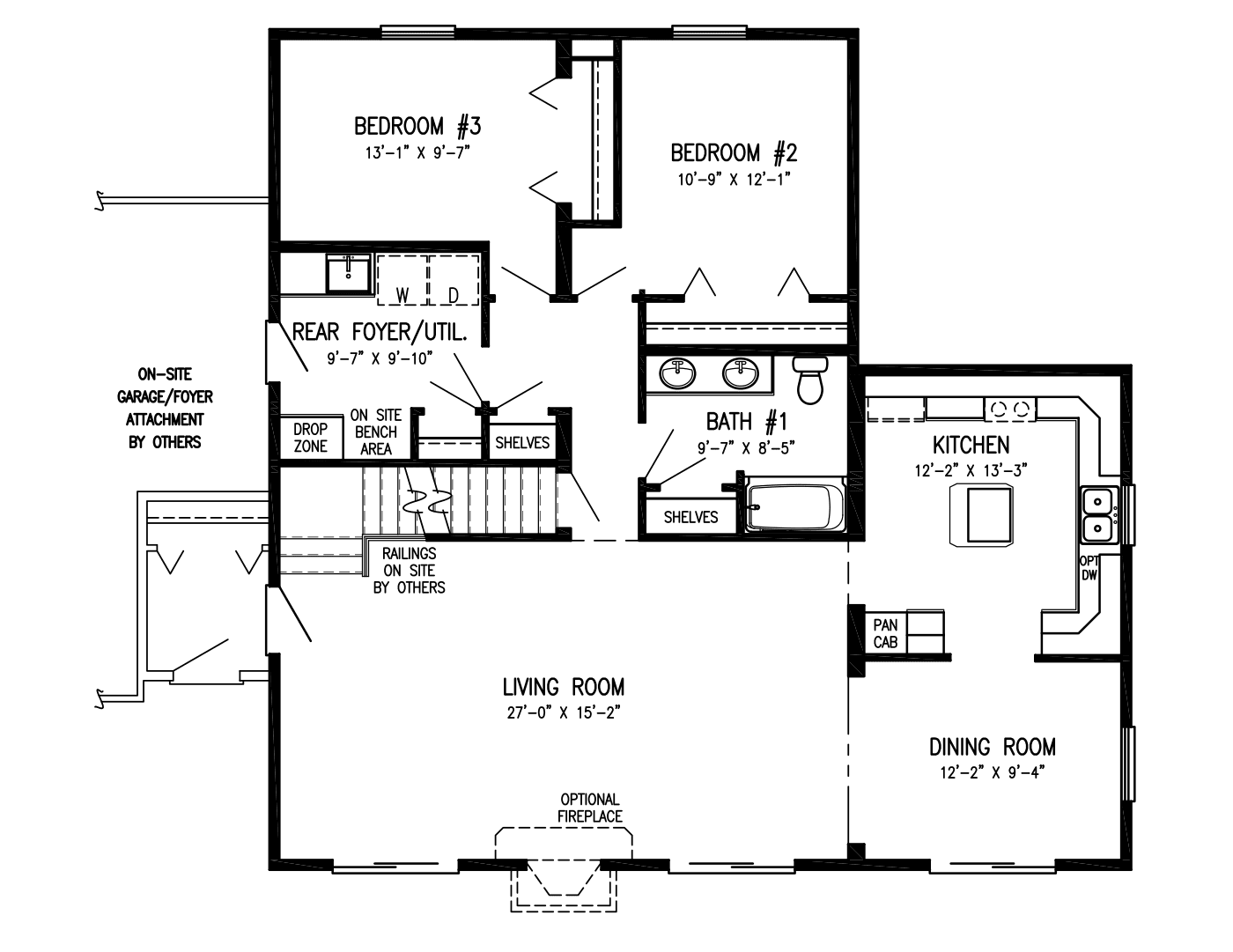 Timber Trail first floor plan
