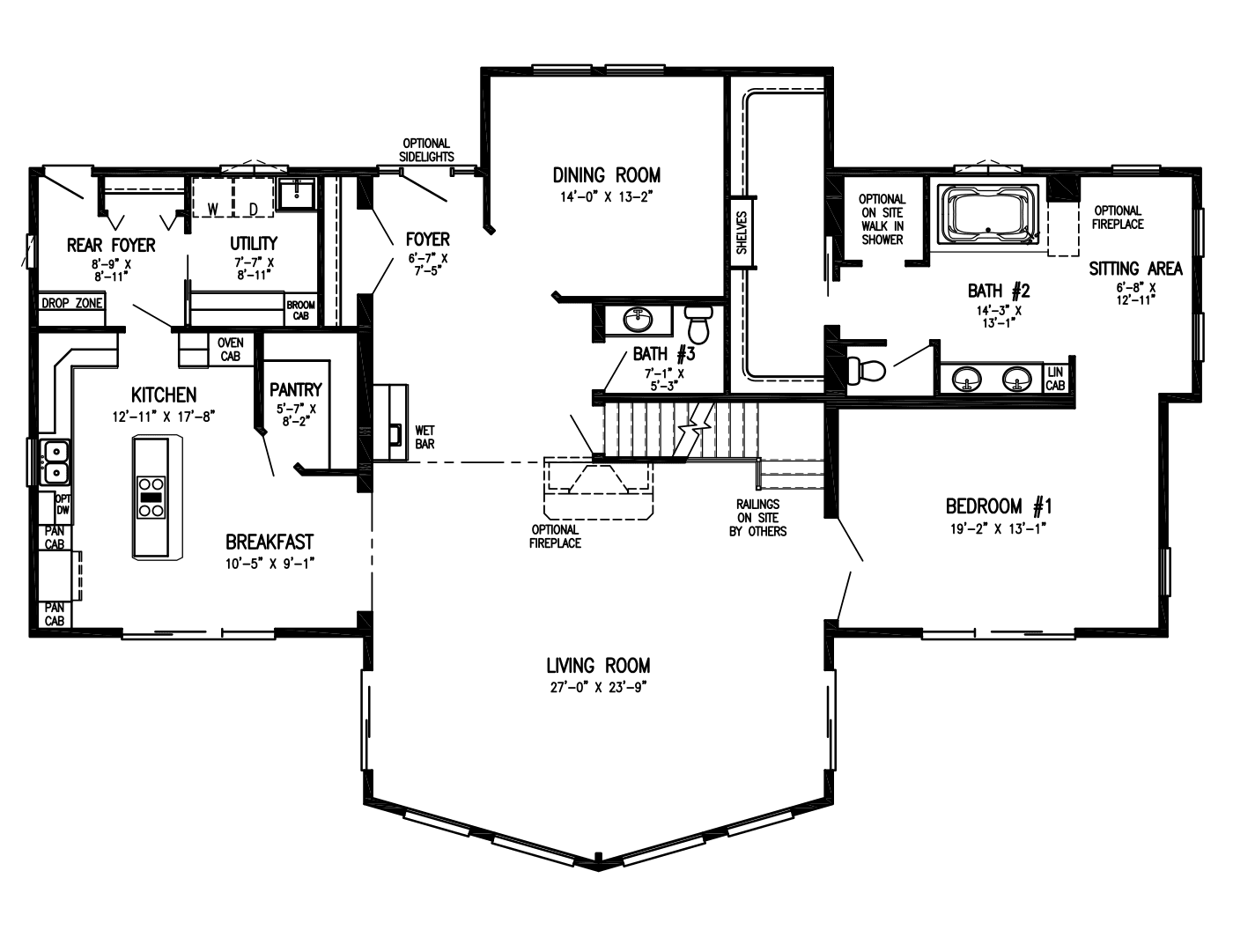 Alpine Villa first floor plan